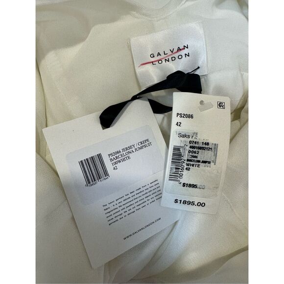 GALVAN Barcelona Sleeveless Flared Jumpsuit Size US10 $1895 - Picture 9 of 10